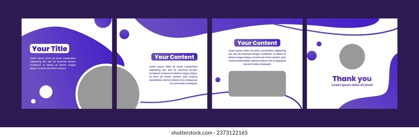 creative carousel template for instagram posts