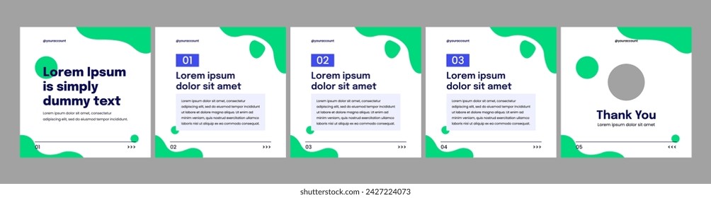 plantilla de carrusel creativo para publicación en redes sociales