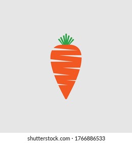 Designvorlage für kreatives Karotten-Logo