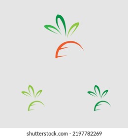 logotipo creativo de la zanja y icono vegetal saludable ilustración del vector mejor diseño del logotipo
