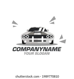 Creative Cartoon Car Logo Vector Design