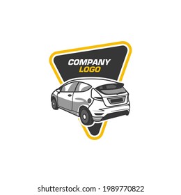 Creative Cartoon Car Logo Vector Design