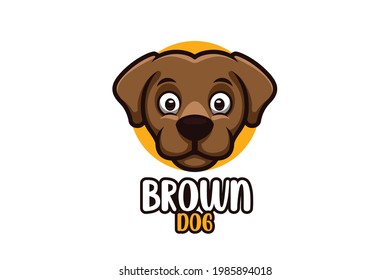 Creative Cartoon Cute Fun Dog Logo