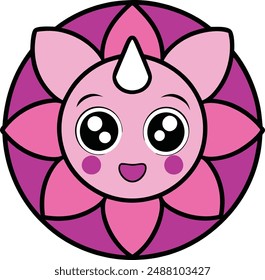 Creative Cartoon Logo Vektorillustration Line Art Clipart Design