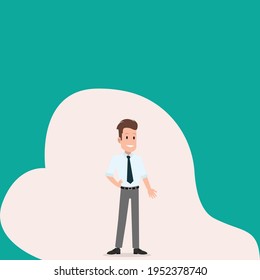 Diseño de vectores de negocios para hombres de caricatura creativa
