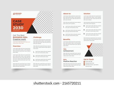 Creative case study template design