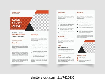 Creative case study template design