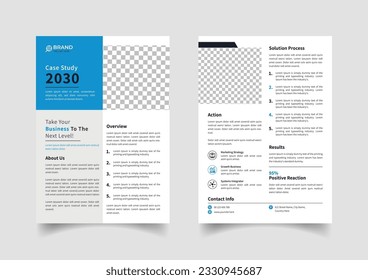 Creative case study template design