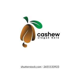 creative cashew cashew logo modern style, logo design template
