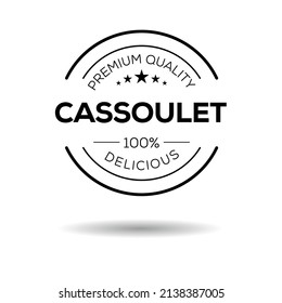 Creative (Cassoulet) logo, Cassoulet sticker, vector illustration.