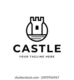 Plantilla de diseño de logotipo de Creative Castle