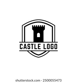 Plantilla de diseño de logotipo de castillo creativo