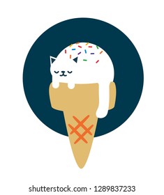 creative cat ice cream