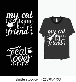 
creative cat laver t-shirt design  Template