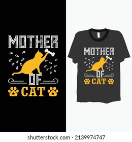 
creative cat laver t-shirt design  Template