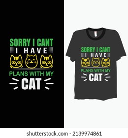 
creative cat laver t-shirt design  Template