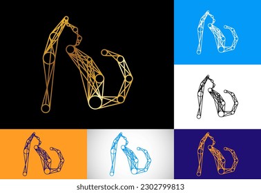 Creative Cat logo design template made by meta ball