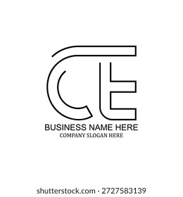 Design de logotipo criativo CE, marca minimalista moderna, ícone de ce exclusivo, identidade profissional CE, identidade visual versátil limpa