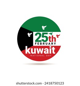 creative celebration Vector Illustration Kuwait National Day (25th February) 

