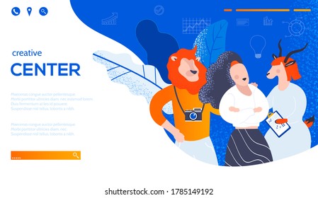 Creative center art icon. Creative center classic background. Creative center illustration concept. 