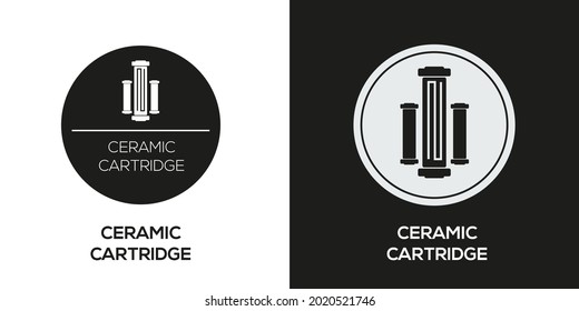 Creative (Ceramic cartridge) Icon ,Vector sign.