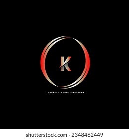 creative cercle logo desing.red letter logo for your business.