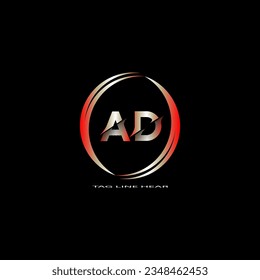 creative cercle logo desing.red letter logo for your business.