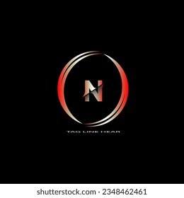 creative cercle logo desing.red letter logo for your business.
