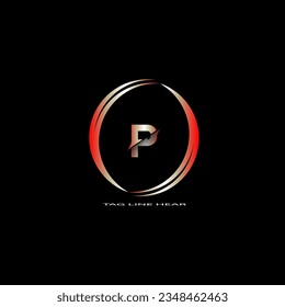 creative cercle logo desing.red letter logo for your business.