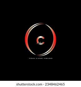 creative cercle logo desing.red letter logo for your business.