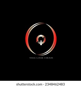 creative cercle logo desing.red letter logo for your business.