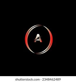 creative cercle logo desing.red letter logo for your business.