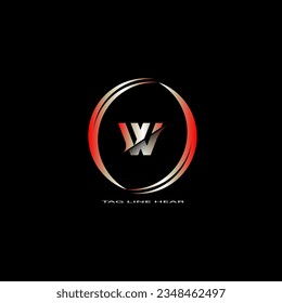 creative cercle logo desing.red letter logo for your business.