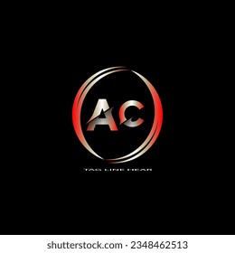 creative cercle logo desing.red letter logo for your business.