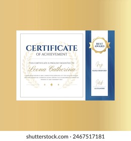 Creative Certificate Achievement Design-Vorlage.