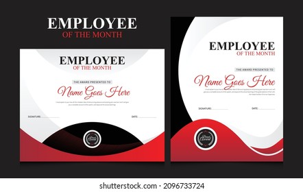 Creative Certificate Of Achievement. Certificate template. Awards Diploma Vector Modern Design. Modern Elegant and Luxurious Award Template.