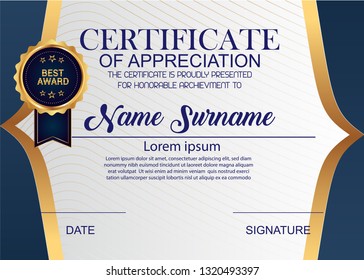 Creative Certificate Appreciation Award Template Illustration Stock ...