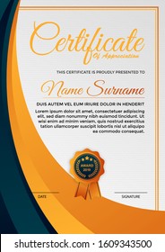 creative certificate of appreciation award template