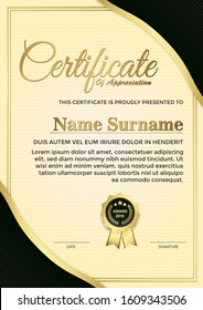 creative certificate of appreciation award template