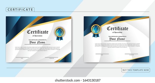 Creative Certificate of Appreciation Award Template, bundle pack