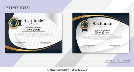 Creative Certificate of Appreciation Award Template, bundle pack