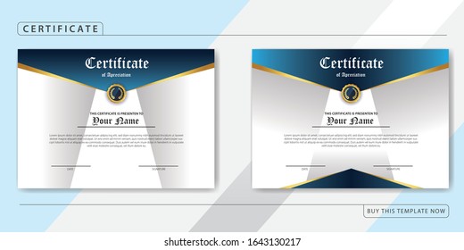 Creative Certificate of Appreciation Award Template, bundle pack