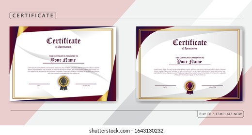 Creative Certificate of Appreciation Award Template, bundle pack