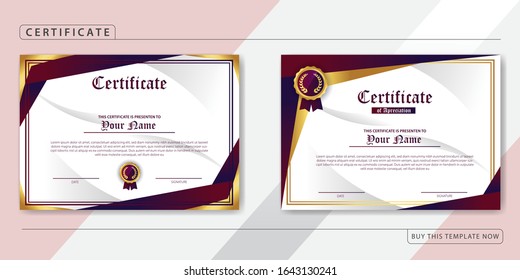 Creative Certificate of Appreciation Award Template, bundle pack