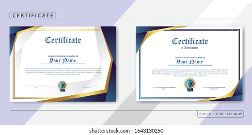 Creative Certificate of Appreciation Award Template, bundle pack