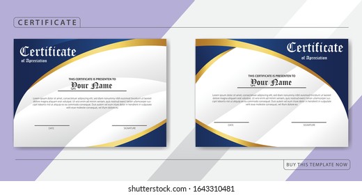 Creative Certificate of Appreciation Award Template bundle pack