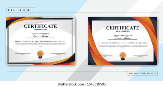 Paquete de plantilla de certificado de apreciación creativo