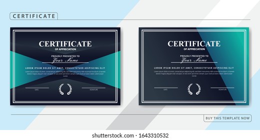 Paquete de plantilla de certificado de apreciación creativo