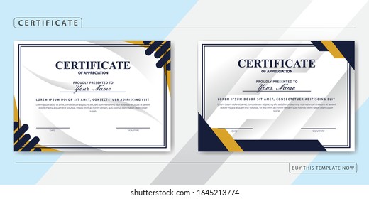 Paquete de plantilla de certificado de apreciación creativo