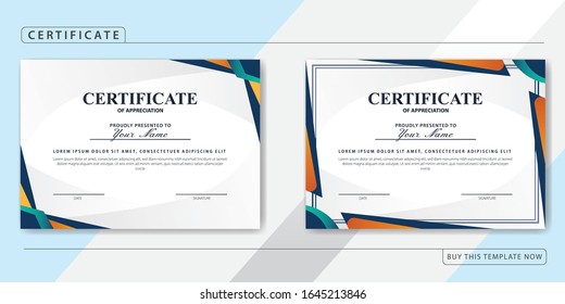 Paquete de plantilla de certificado de apreciación creativo